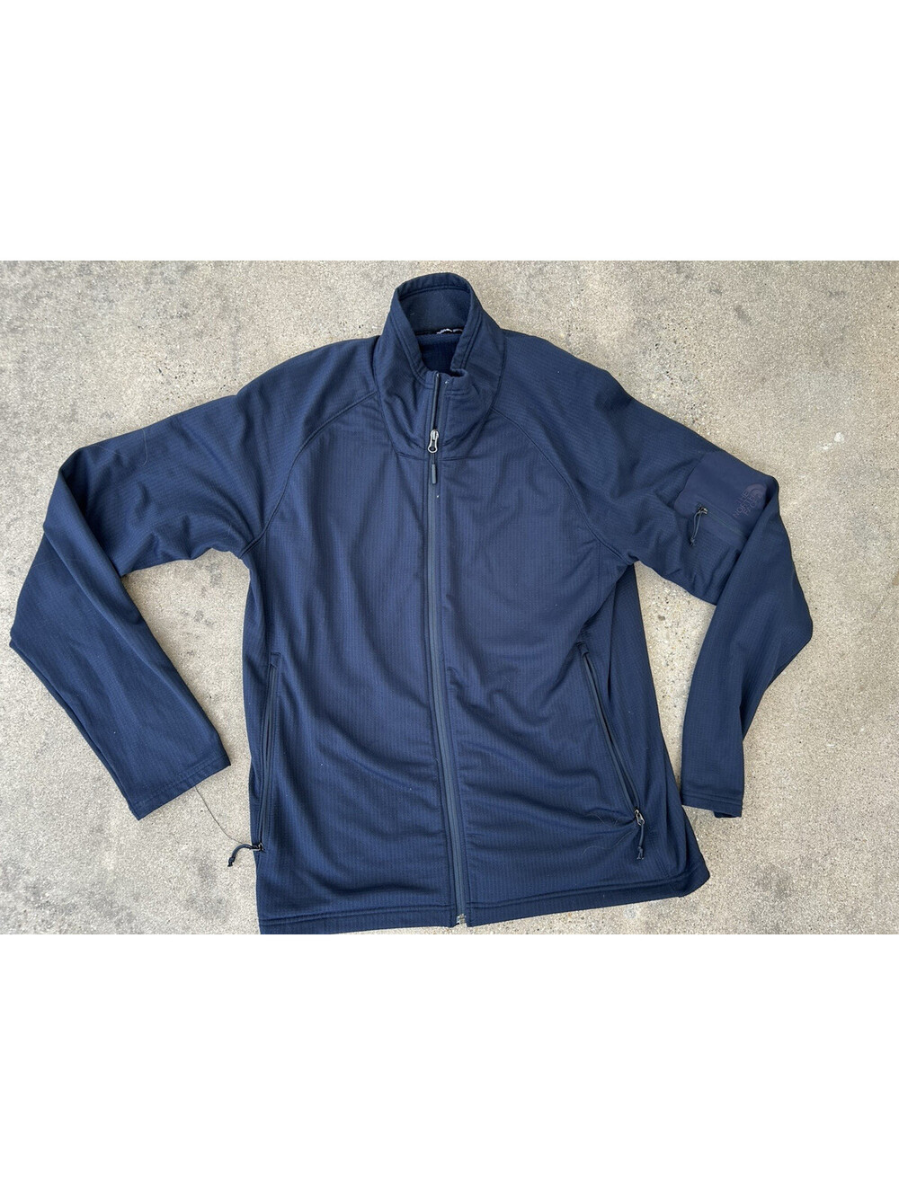 The North Face Womens Jacket XL Blue Full Zip Fleece Lined Base Layer Used